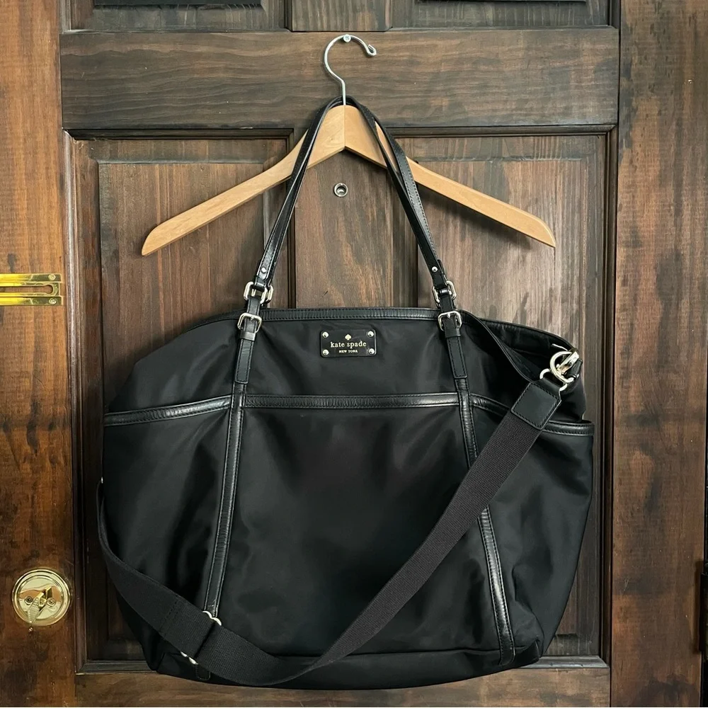 KATE SPADE Nylon Diaper/Travel Tote Bag with detachable strap